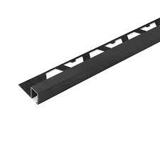 GUARDACANTO QUADRA NEGRO CEPILLADO 12 X 10MM (3433)