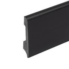 GUARDAESCOBA NEGRO MATE WING (2371) 80MM X 2.5M