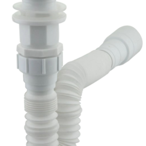 DESAGUE PUSH LVM CON REBOSE GRAFITO AUSTRAL + SIFON FLEXIBLE